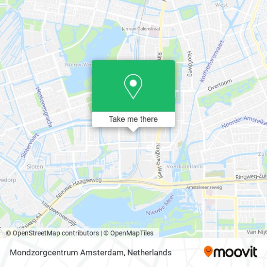 Mondzorgcentrum Amsterdam map