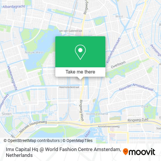 Imx Capital Hq @ World Fashion Centre Amsterdam map