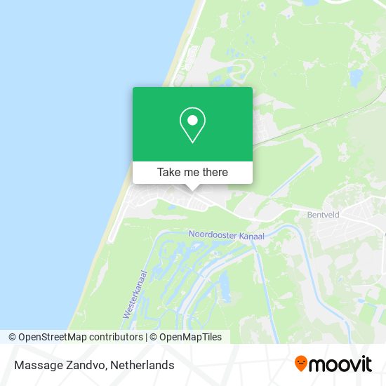 Massage Zandvo map