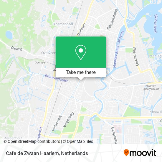 Cafe de Zwaan Haarlem map