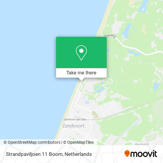 Strandpaviljoen 11 Boom map