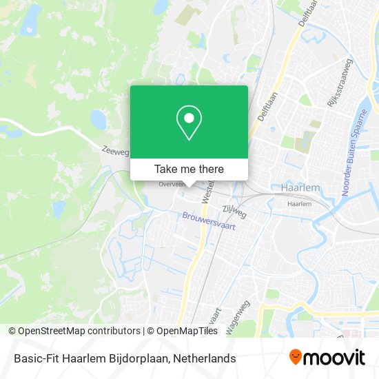 Basic-Fit Haarlem Bijdorplaan map