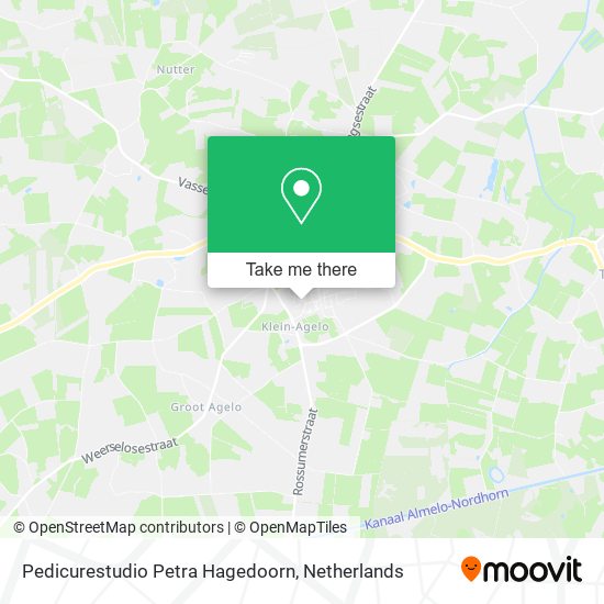 Pedicurestudio Petra Hagedoorn map