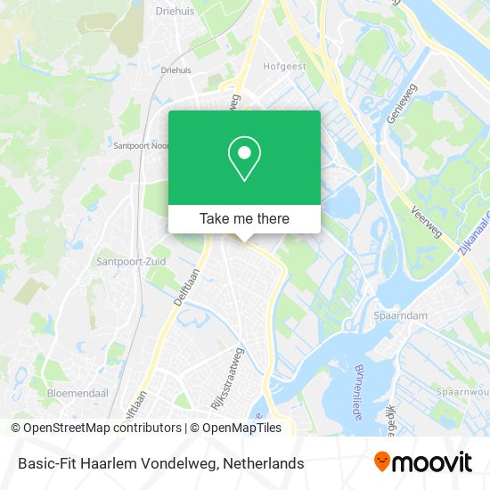 Basic-Fit Haarlem Vondelweg map