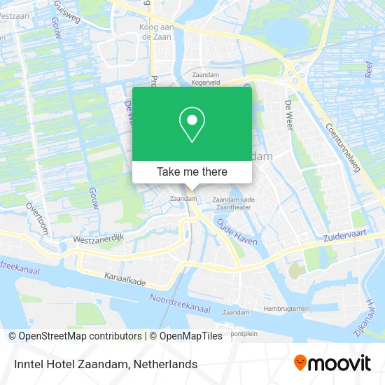 Inntel Hotel Zaandam map