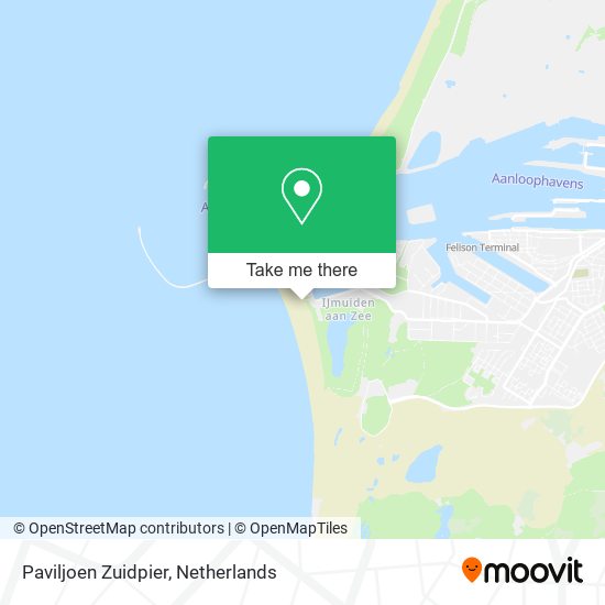 Paviljoen Zuidpier map