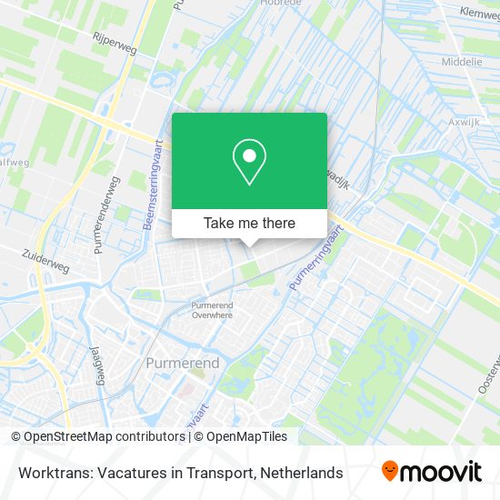 Worktrans: Vacatures in Transport map