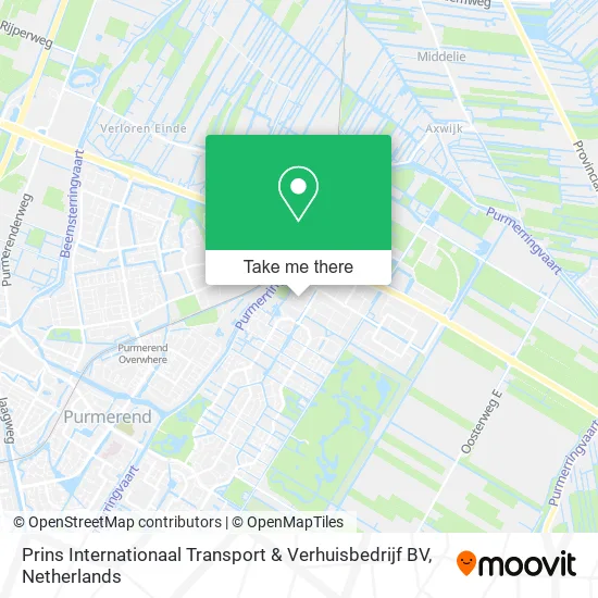 Prins Internationaal Transport & Verhuisbedrijf BV Karte