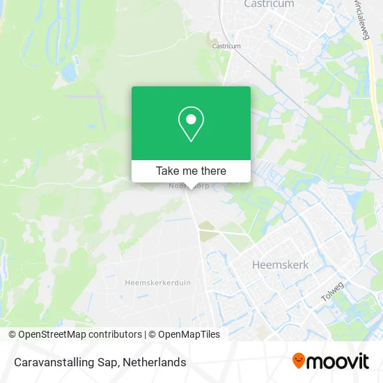 Caravanstalling Sap map