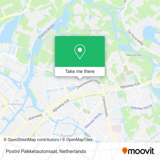 Postnl Pakketautomaat map
