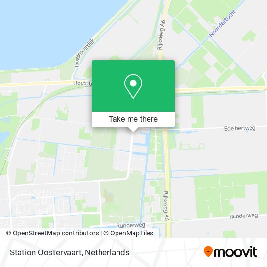 Station Oostervaart map