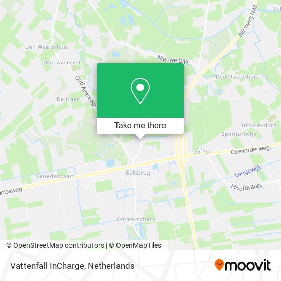 Vattenfall InCharge map