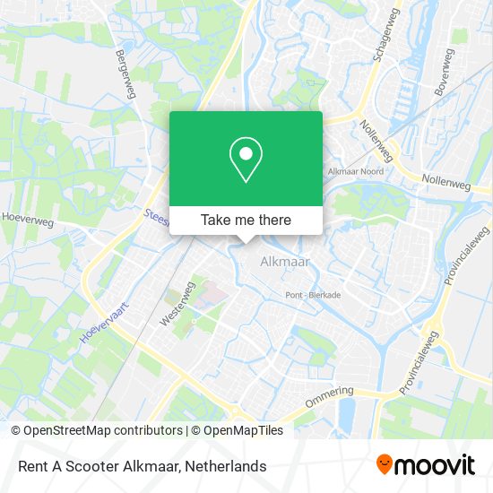 Rent A Scooter Alkmaar map