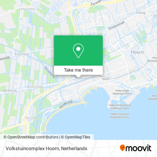 Volkstuincomplex Hoorn map
