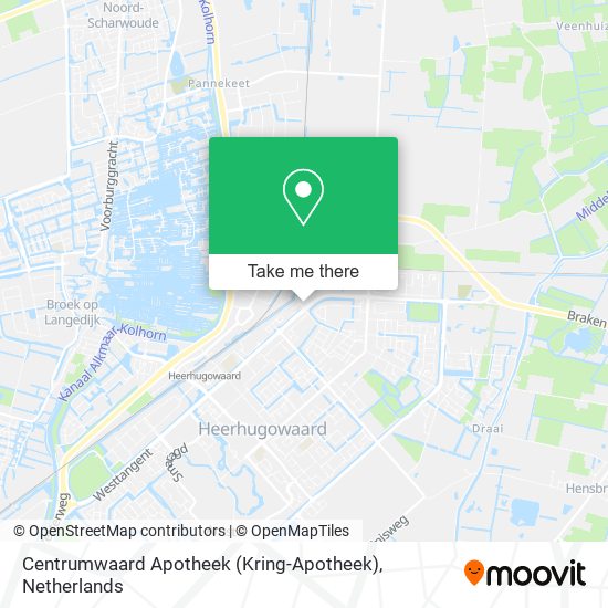 Centrumwaard Apotheek (Kring-Apotheek) map