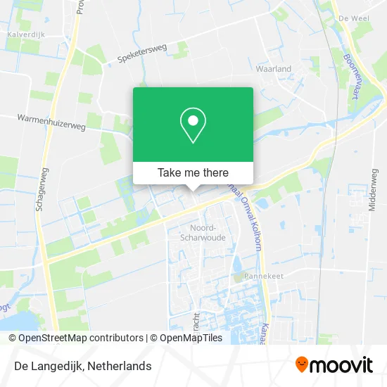 De Langedijk map