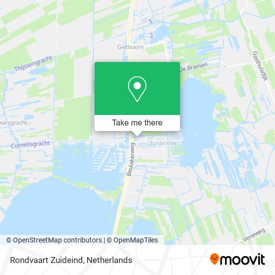 Rondvaart Zuideind map