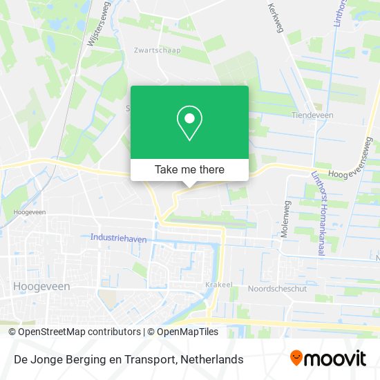 De Jonge Berging en Transport Karte