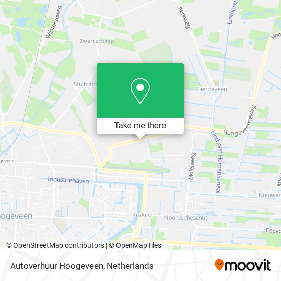 Autoverhuur Hoogeveen map
