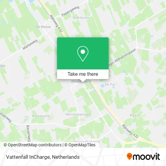 Vattenfall InCharge map
