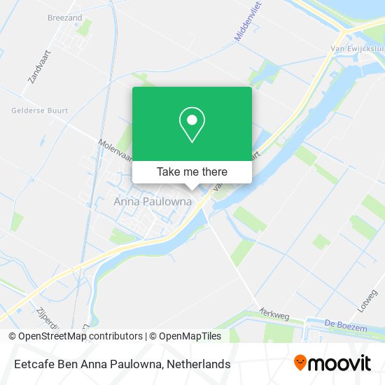 Eetcafe Ben Anna Paulowna map
