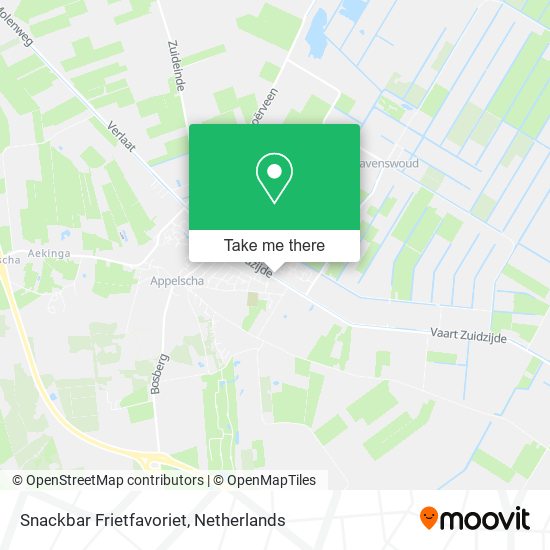 Snackbar Frietfavoriet map