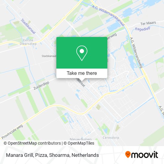 Manara Grill, Pizza, Shoarma map