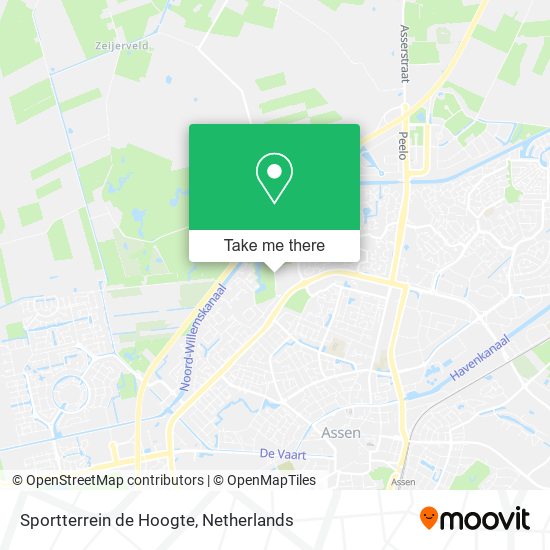 Sportterrein de Hoogte map