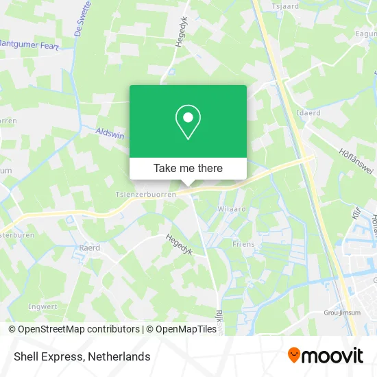 Shell Express map