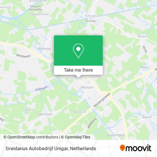 Greidanus Autobedrijf Unigar map