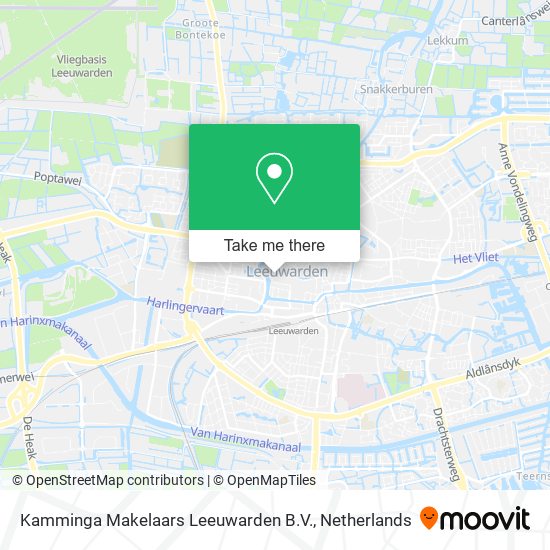 Kamminga Makelaars Leeuwarden B.V. map
