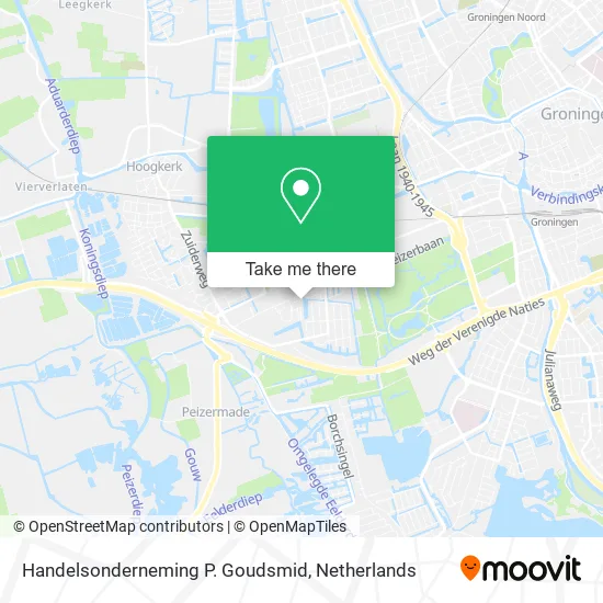 Handelsonderneming P. Goudsmid map