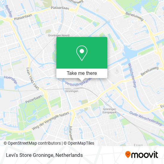 Levi's Store Groninge map