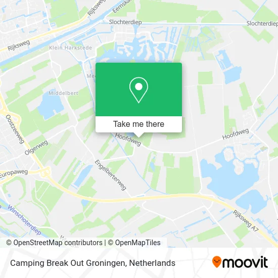 Camping Break Out Groningen map
