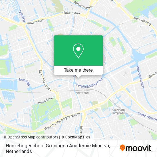 Hanzehogeschool Groningen Academie Minerva map