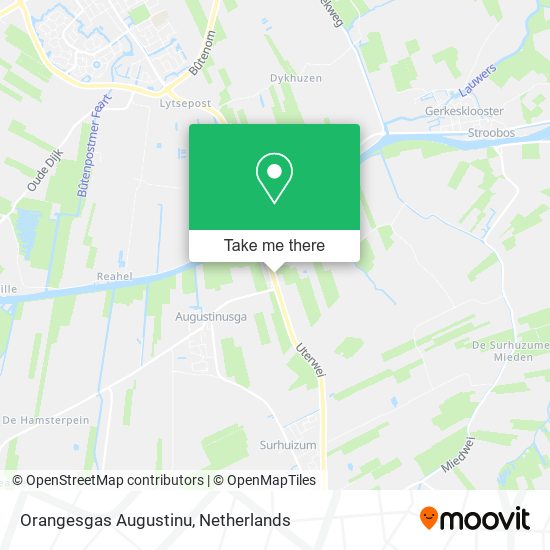 Orangesgas Augustinu map