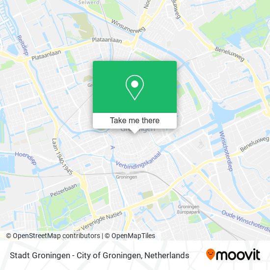 Stadt Groningen - City of Groningen map