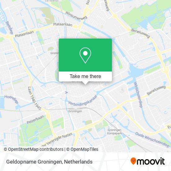 Geldopname Groningen map