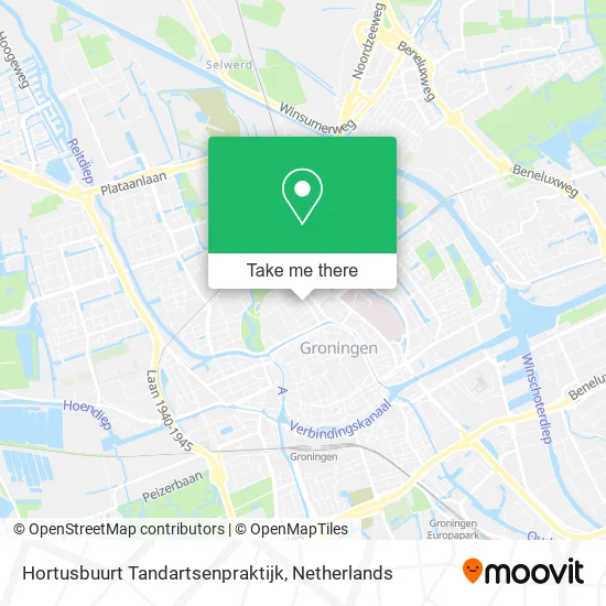 Hortusbuurt Tandartsenpraktijk map
