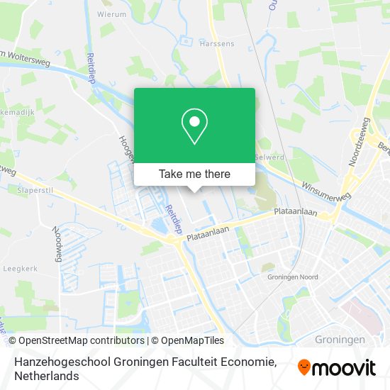 Hanzehogeschool Groningen Faculteit Economie Karte