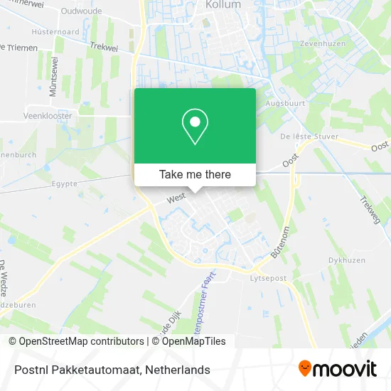 Postnl Pakketautomaat map