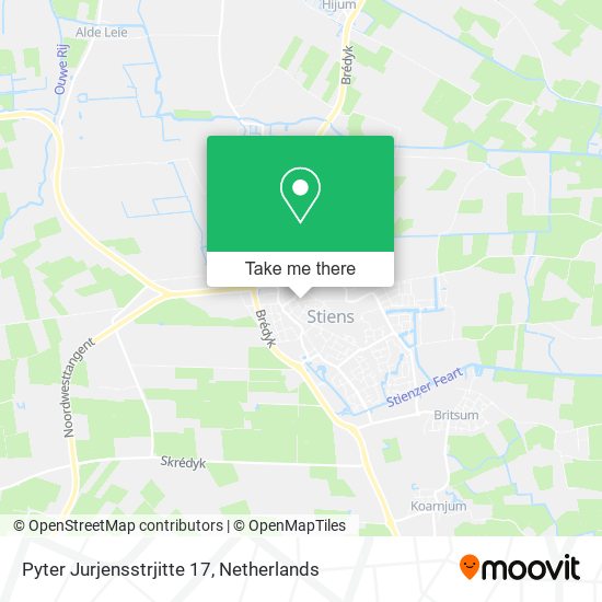 Pyter Jurjensstrjitte 17 map