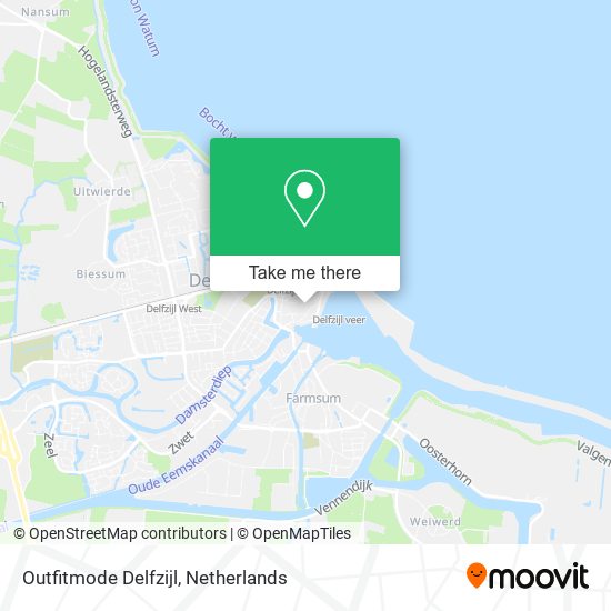 Outfitmode Delfzijl map