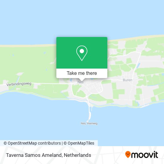 Taverna Samos Ameland map