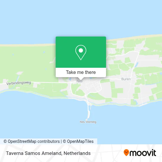 Taverna Samos Ameland map