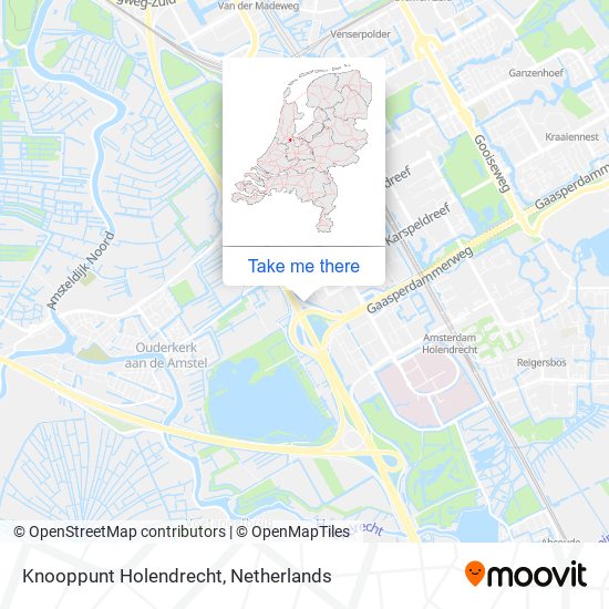 Knooppunt Holendrecht map