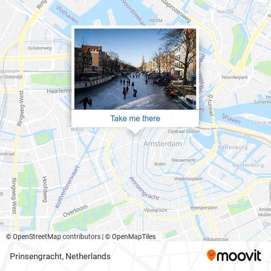 Prinsengracht map