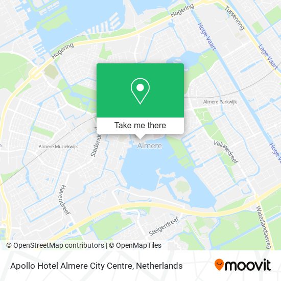 Apollo Hotel Almere City Centre Karte