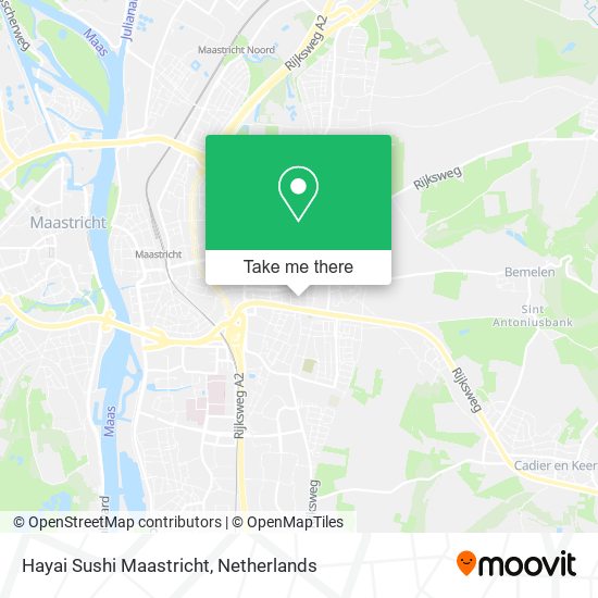 Hayai Sushi Maastricht map