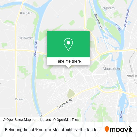 Belastingdienst / Kantoor Maastricht Karte